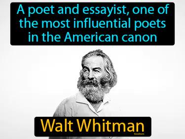 Walt Whitman Simple Definition