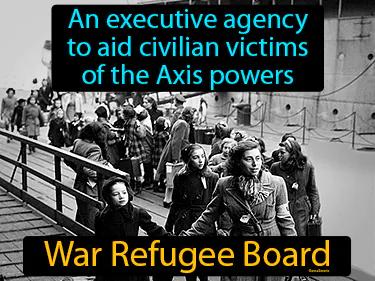 War Refugee Board Simple Definition