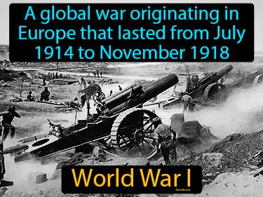 World War I Simple Definition