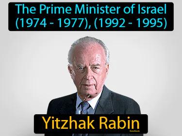 Yitzhak Rabin Simple Definition