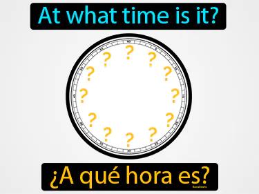 a que hora es Simple Definition