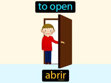 abrir Simple Definition