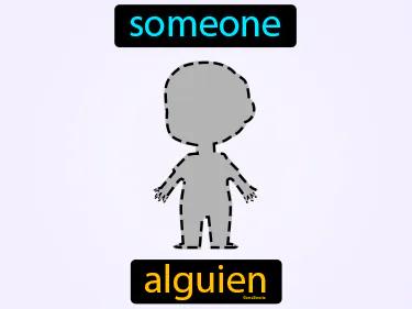 alguien Simple Definition