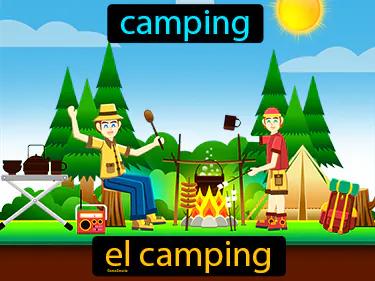 el camping Simple Definition