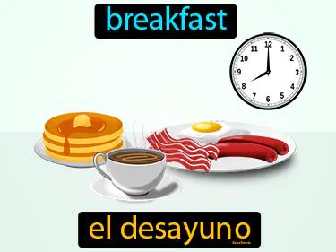 el desayuno Simple Definition