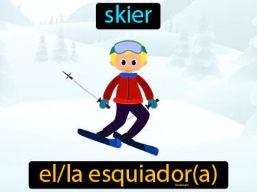 el esquiador Simple Definition