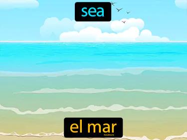 el mar Simple Definition