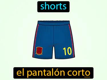el pantalon corto Simple Definition