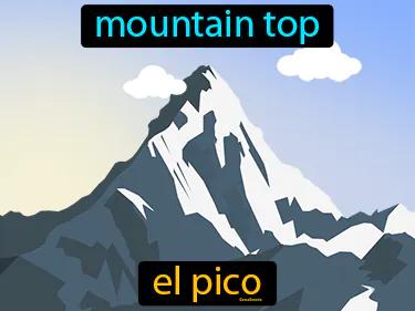 el pico Simple Definition