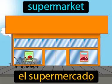 el supermercado Simple Definition