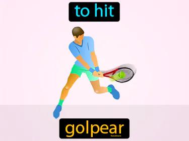 golpear Simple Definition