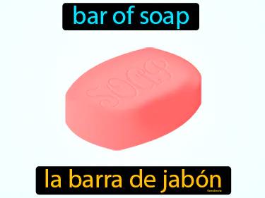 la barra de jabon Simple Definition