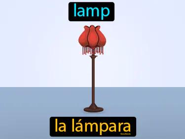 la lampara Simple Definition