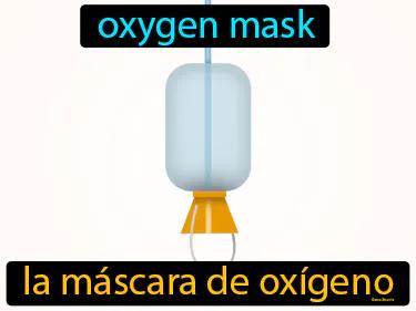 la mascara de oxigeno Simple Definition