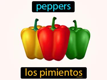 los pimientos Simple Definition