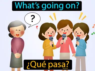 que pasa Simple Definition