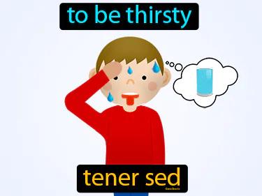 tener sed Simple Definition