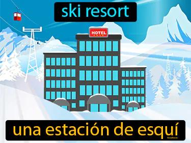 una estacion de esqui Simple Definition