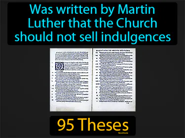 was written by Martin Luther that the Church should not sell indulgences