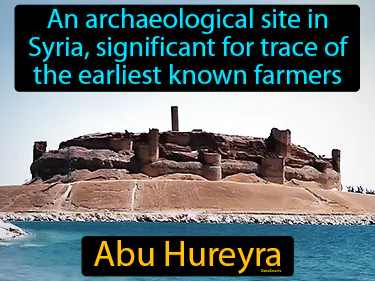an archaeological site in Syria, significant for trace of the earliest known farmers