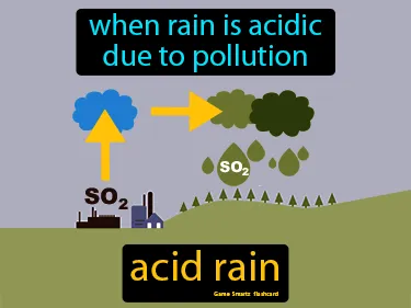 When rain is acidic due to pollution