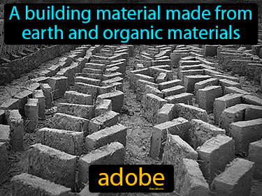 a building material made from earth and organic materials
