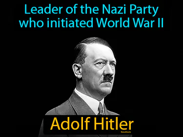 leader of the Nazi Party who initiated World War II