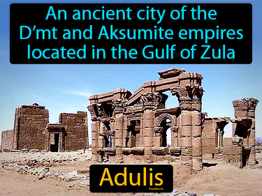 An ancient city of the D’mt and Aksumite empires located in the Gulf of Zula