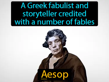 a Greek fabulist and storyteller credited with a number of fables