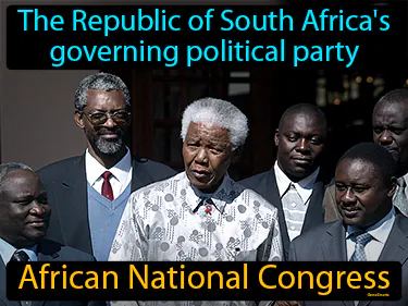 The Republic of South Africa's governing political party