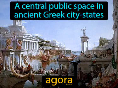 a central public space in ancient Greek city-states