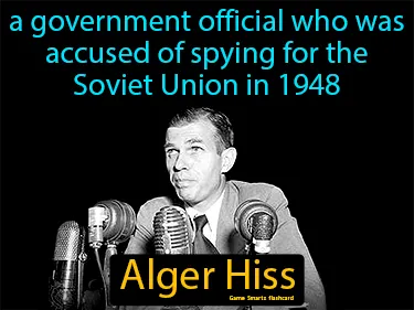 a government official who was accused of spying for the Soviet Union in 1948