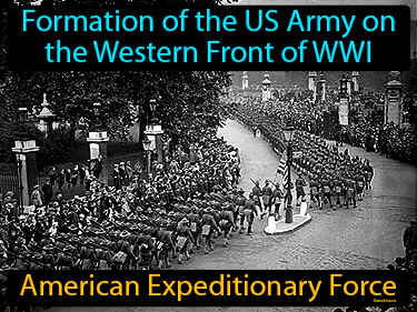 formation of the US Army on the Western Front of WWI