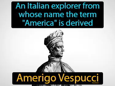 an Italian explorer from whose name the term America, is derived
