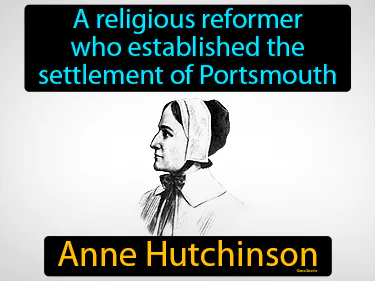 a religious reformer who established the settlement of Portsmouth