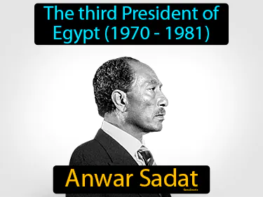 the third President of Egypt (1970 - 1981)