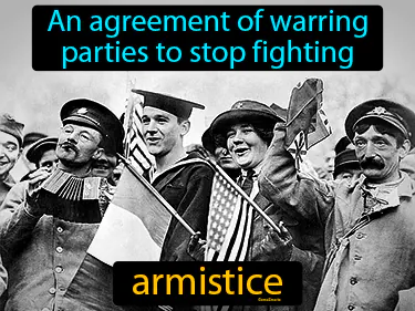 an agreement of warring parties to stop fighting