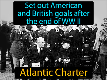 set out American and British goals after the end of WW II