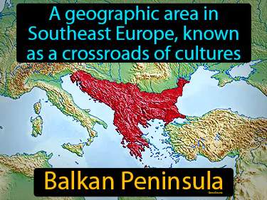 a geographic area in Southeast Europe, known as a crossroads of cultures