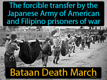 The forcible transfer by the Japanese Army of American and Filipino prisoners of war
