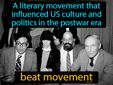 a literary movement that influenced US culture and politics in the postwar era