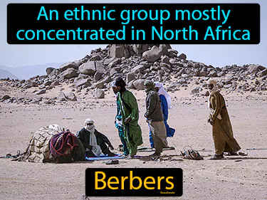 an ethnic group mostly concentrated in North Africa