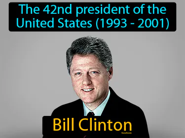 the 42nd president of the United States (1993 - 2001)