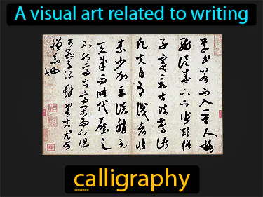 a visual art related to writing