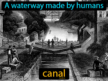 a waterway made by humans