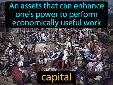 An assets that can enhance one's power to perform economically useful work