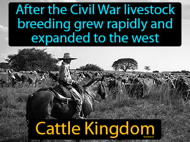 after the Civil War livestock breeding grew rapidly and expanded to the west