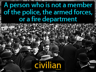 a person who is not a member of the police, the armed forces, or a fire department