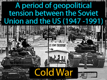 a period of geopolitical tension between the Soviet Union and the US (1947 -1991)
