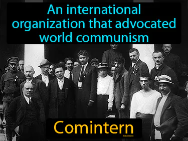 An international organization that advocated world communism